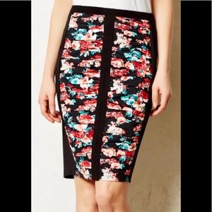 Anthropologie Bailey 44 Floral Pencil Skirt